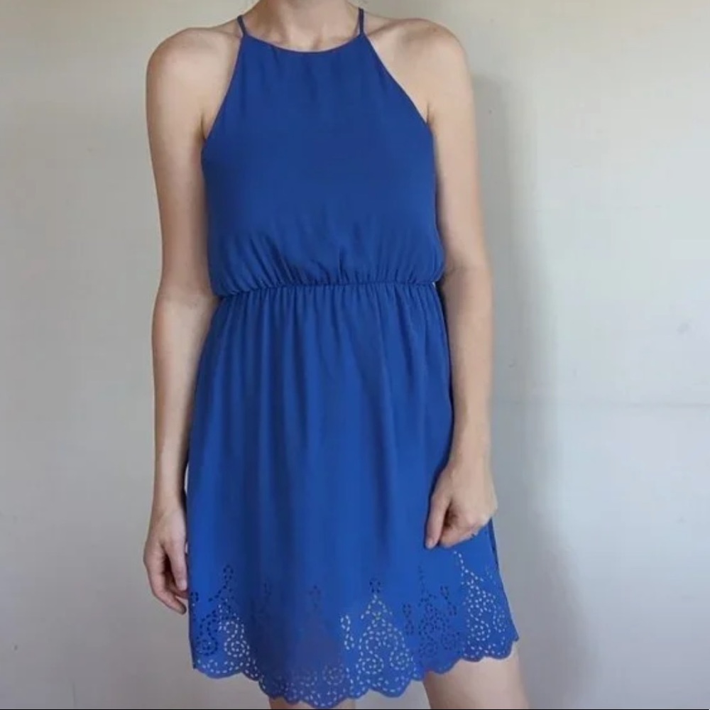 Everly blue cocktail dress